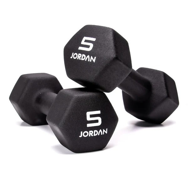 JORDAN Neoprene Studio Hex Dumbbells - GymSphere