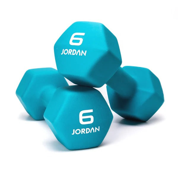 JORDAN Neoprene Studio Hex Dumbbells - GymSphere