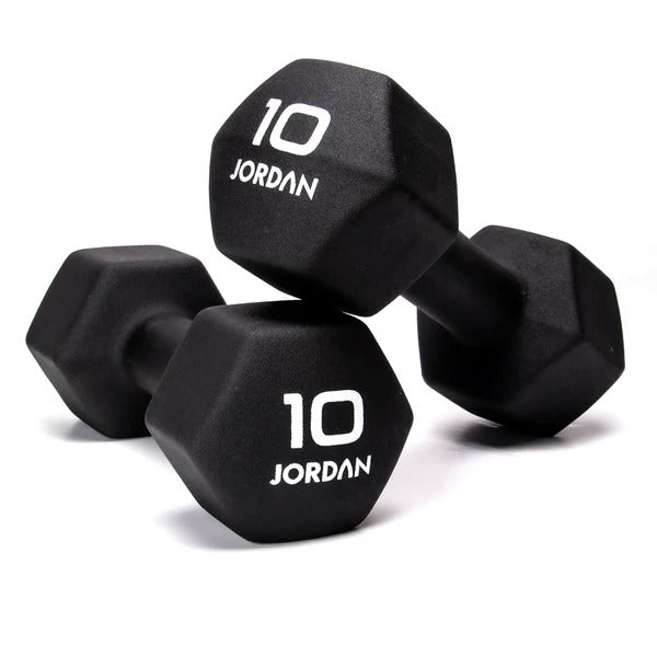 JORDAN Neoprene Studio Hex Dumbbells - GymSphere