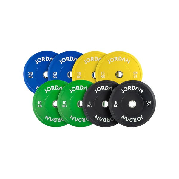 JORDAN Coloured Rubber Bumper Plates - GymSphere