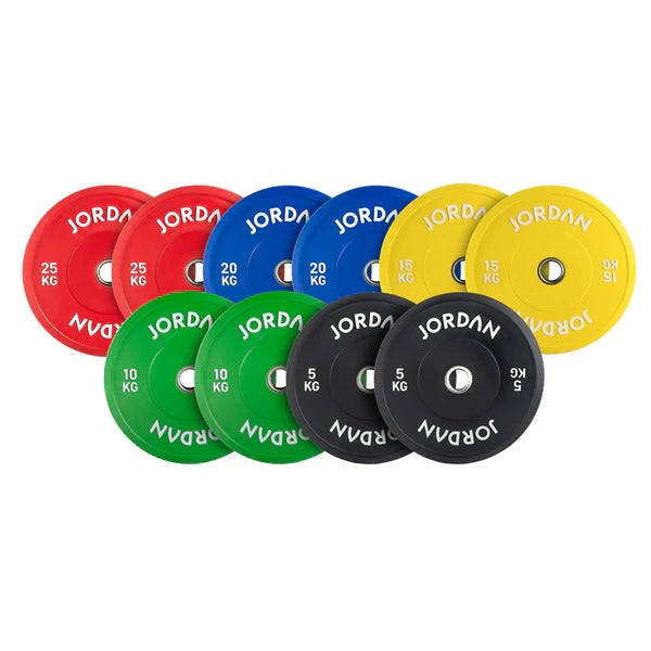 JORDAN Coloured Rubber Bumper Plates - GymSphere