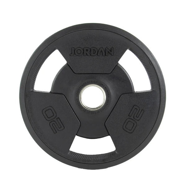 JORDAN Rubber Tri-Grip Olympic Plates - GymSphere