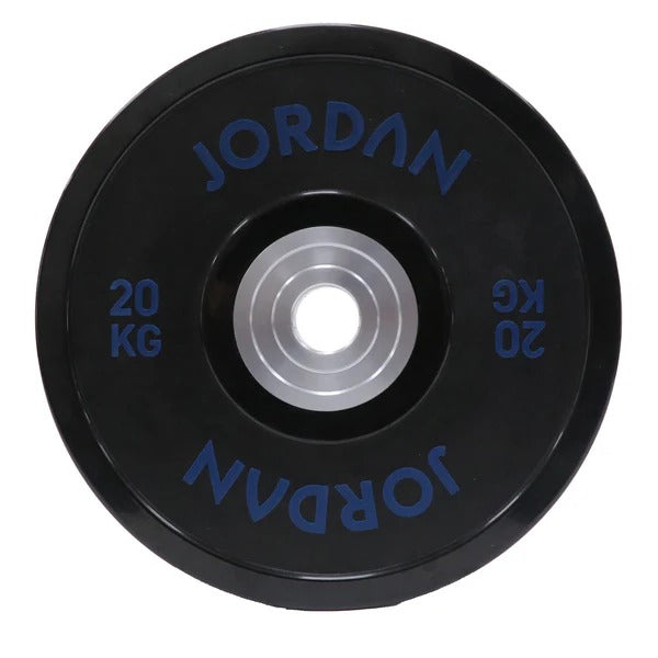 JORDAN Black Urethane Competition Weight Plate - Coloured Text - GymSphere
