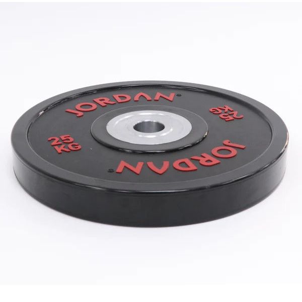JORDAN Black Urethane Competition Weight Plate - Coloured Text - GymSphere