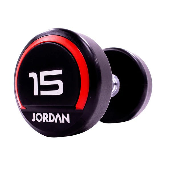 JORDAN Urethane Dumbbells - Up to 75kg (Red) - GymSphere