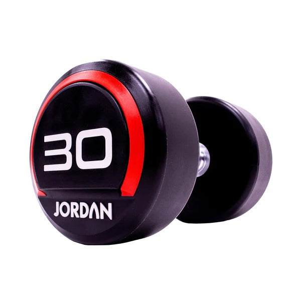 JORDAN Urethane Dumbbells - Up to 75kg (Red) - GymSphere