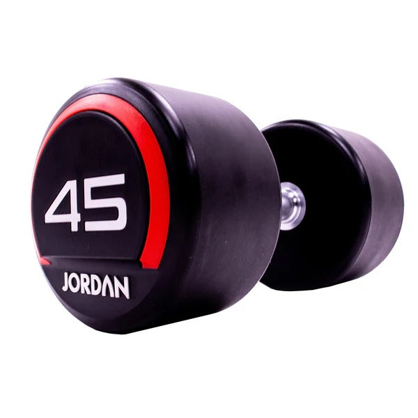 JORDAN Urethane Dumbbells - Up to 75kg (Red) - GymSphere