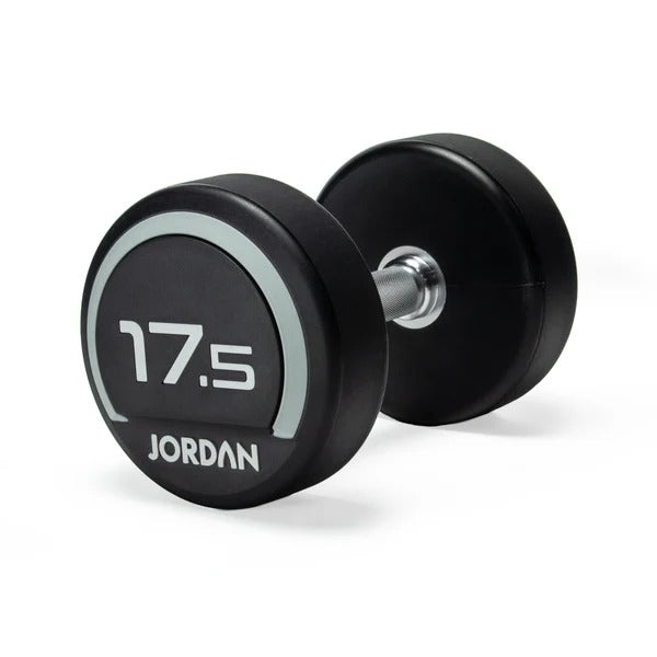 JORDAN Urethane Dumbbells - Up to 75kg (Grey) - GymSphere