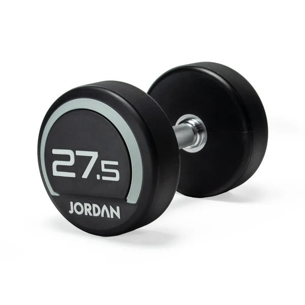 JORDAN Urethane Dumbbells - Up to 75kg (Grey) - GymSphere