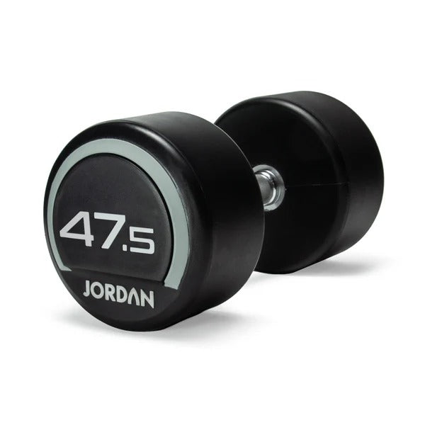 JORDAN Urethane Dumbbells - Up to 75kg (Grey) - GymSphere