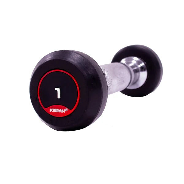 JORDAN Rubber Dumbbells - Up to 50kg (Red) - GymSphere