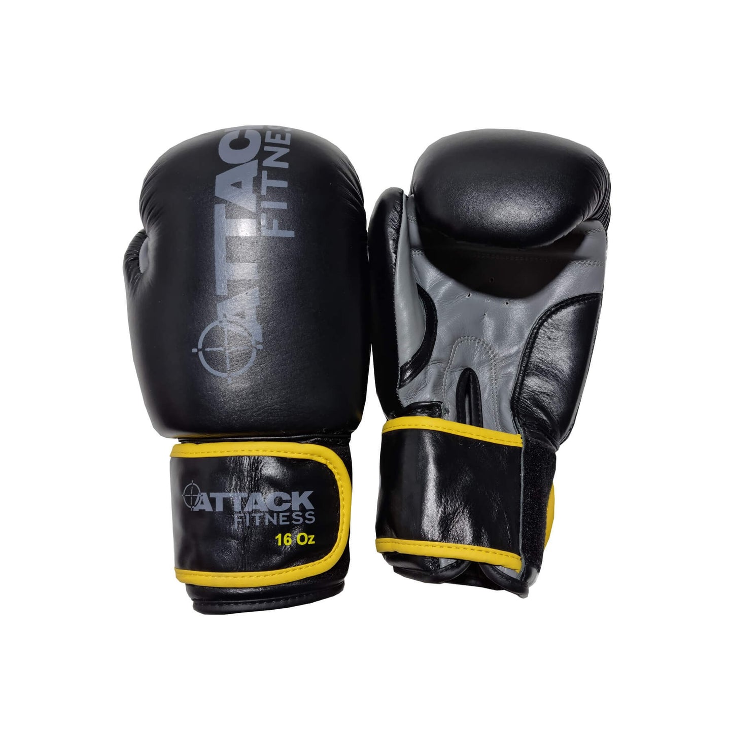 Attack Fitness Straight 5ft Leather Punch Bag With Two Pairs of Boxing Gloves - GymSphere