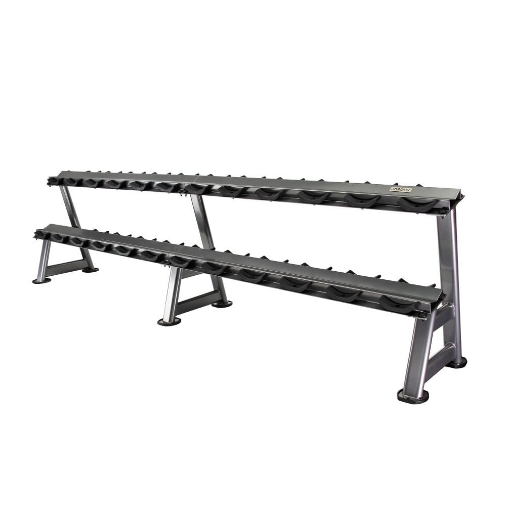 JORDAN 2 Tier Dumbbell Rack - Holds 12 Pairs - GymSphere