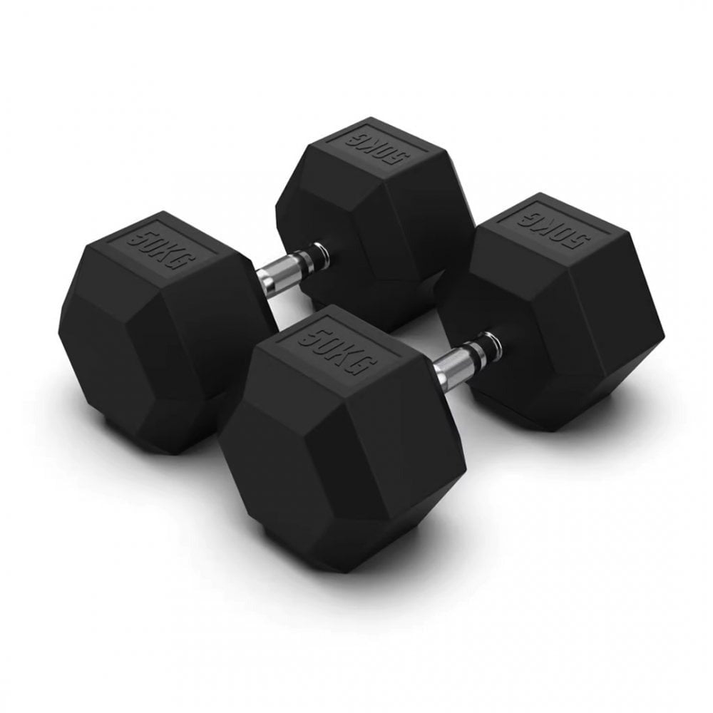 JORDAN JLC HEX Dumbbells - Rubber - GymSphere