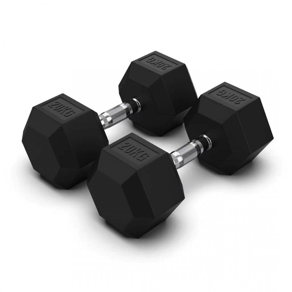 JORDAN JLC HEX Dumbbells - Rubber - GymSphere