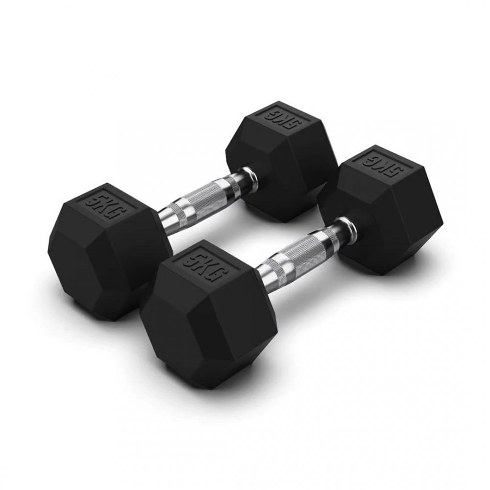 JORDAN JLC HEX Dumbbells - Rubber - GymSphere