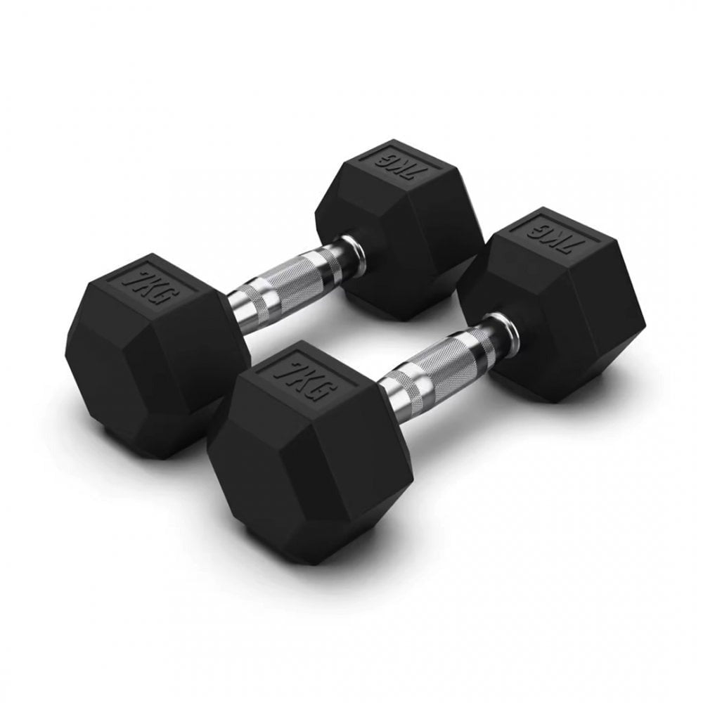 JORDAN JLC HEX Dumbbells - Rubber - GymSphere