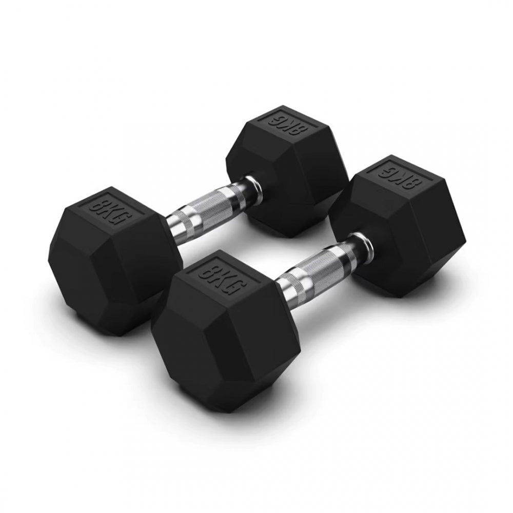 JORDAN JLC HEX Dumbbells - Rubber - GymSphere