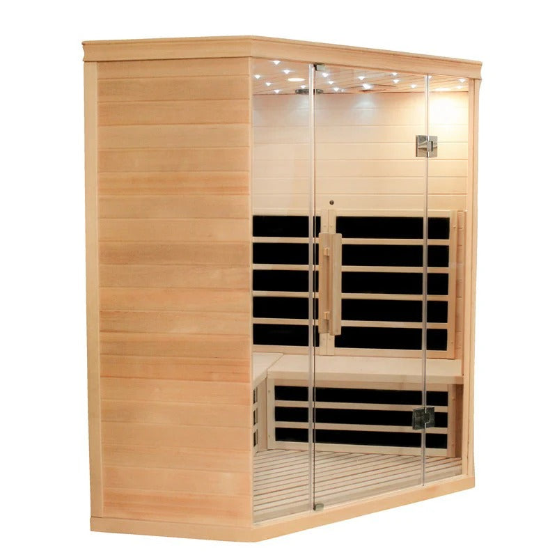 CenturaHeat 4-5 Person Diamond Corner Indoor Sauna - GymSphere