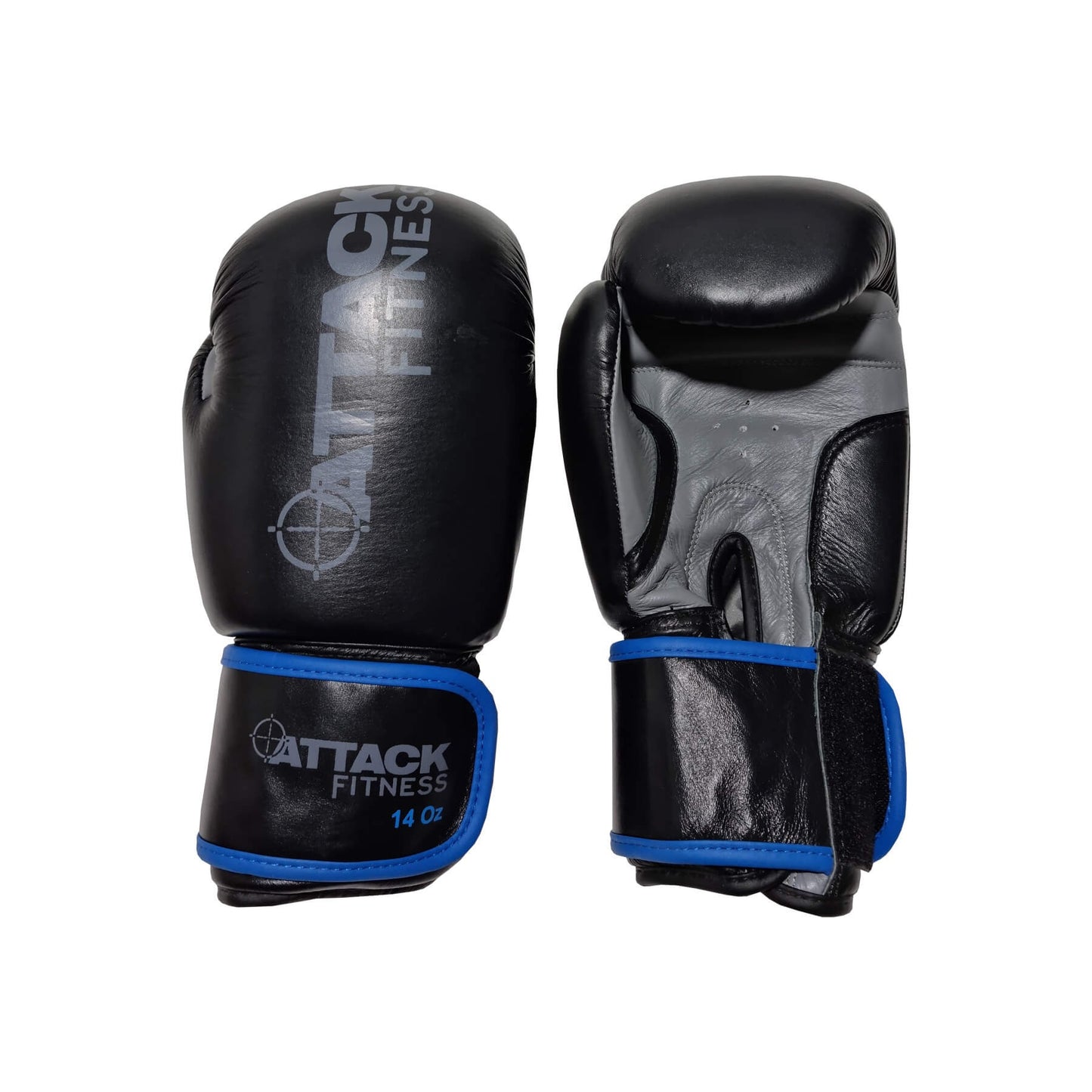 Attack Fitness Straight 5ft Leather Punch Bag With Two Pairs of Boxing Gloves - GymSphere