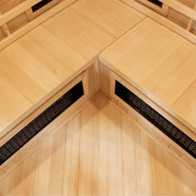 CenturaHeat 4-5 Person Diamond Corner Indoor Sauna - 3000W - GymSphere