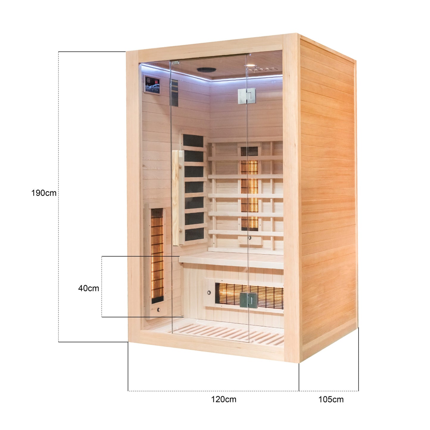 Miracle Sauna: 2 Person Far Infrared Sauna