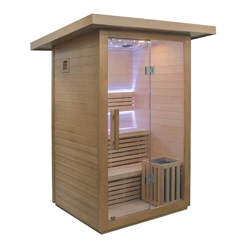2 Person Steam Outdoor Garden Sauna - GymSphere