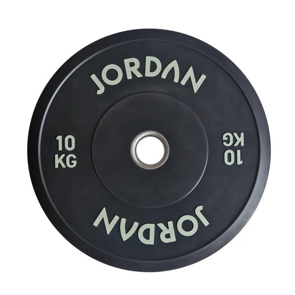 JORDAN Black Rubber Bumper Plates - GymSphere