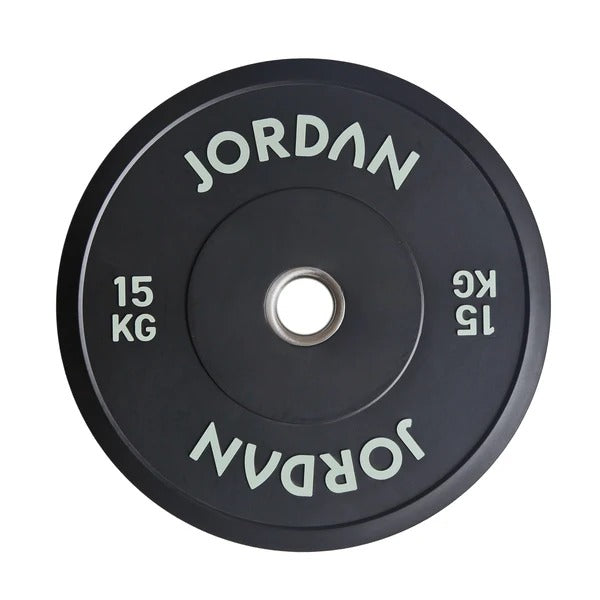 JORDAN Black Rubber Bumper Plates - GymSphere
