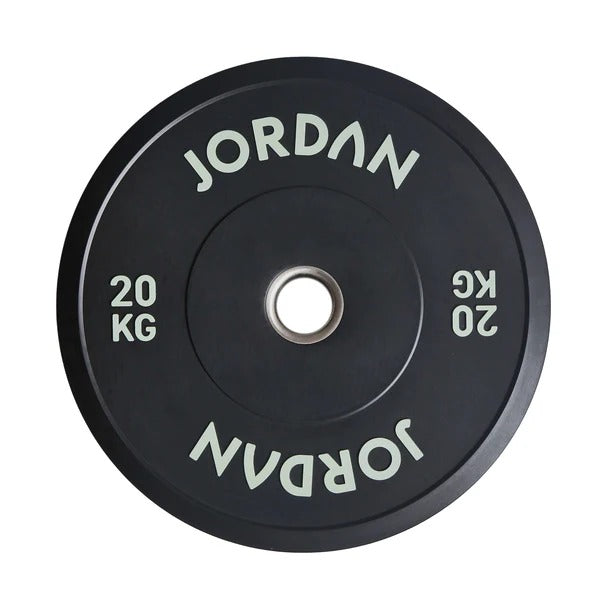 JORDAN Black Rubber Bumper Plates - GymSphere