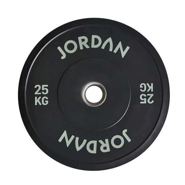 JORDAN Black Rubber Bumper Plates - GymSphere