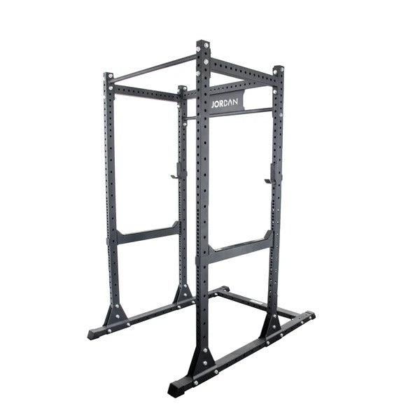 JORDAN® HELIX Freestanding Power Rack [LTR] with J-Hooks & Safety Bar - GymSphere
