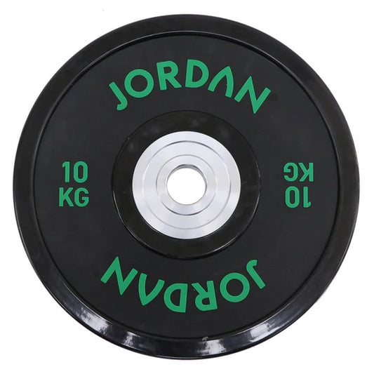 JORDAN Black Urethane Competition Weight Plate - Coloured Text - GymSphere