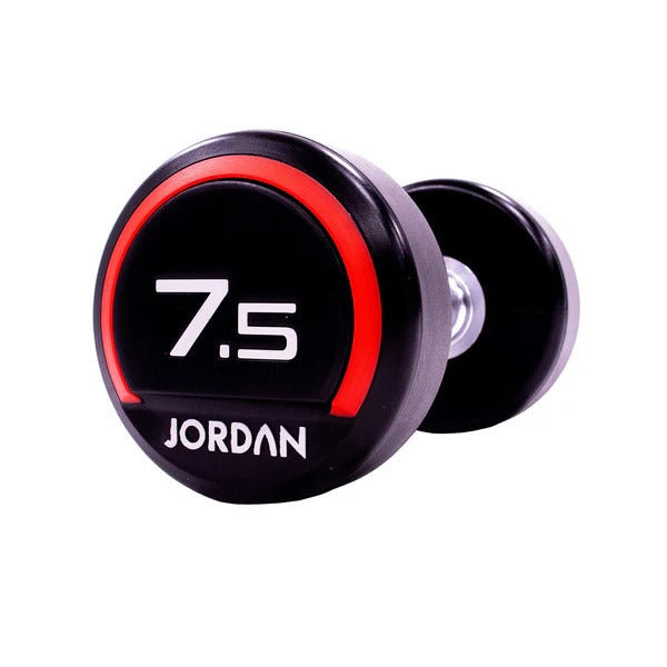 JORDAN Urethane Dumbbells - Up to 75kg (Red) - GymSphere