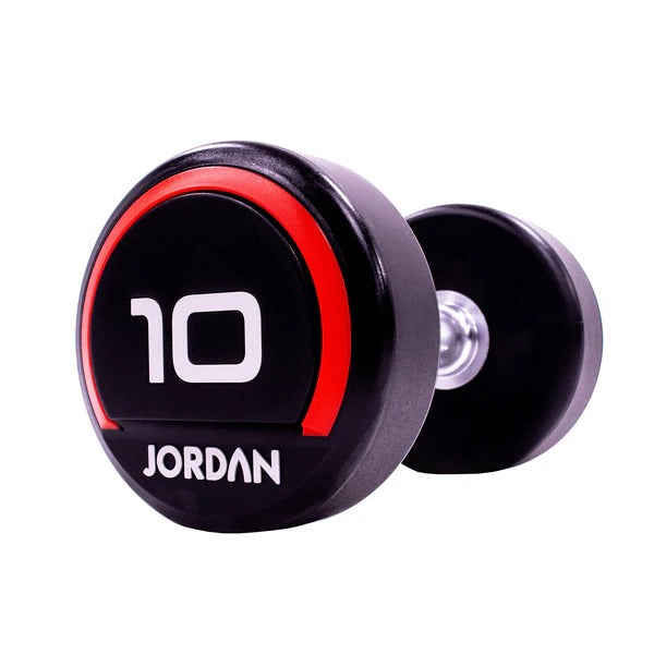 JORDAN Urethane Dumbbells - Up to 75kg (Red) - GymSphere