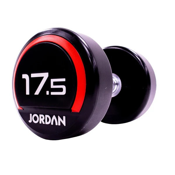JORDAN Urethane Dumbbells - Up to 75kg (Red) - GymSphere