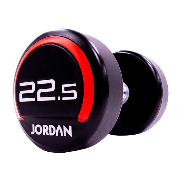 JORDAN Urethane Dumbbells - Up to 75kg (Red) - GymSphere