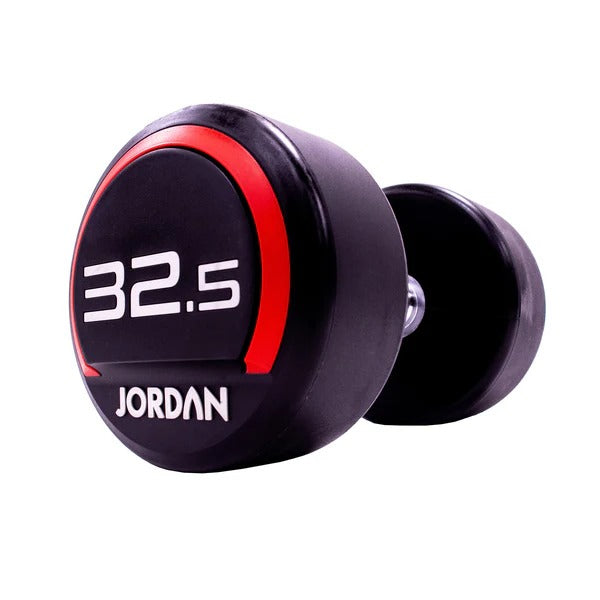 JORDAN Urethane Dumbbells - Up to 75kg (Red) - GymSphere