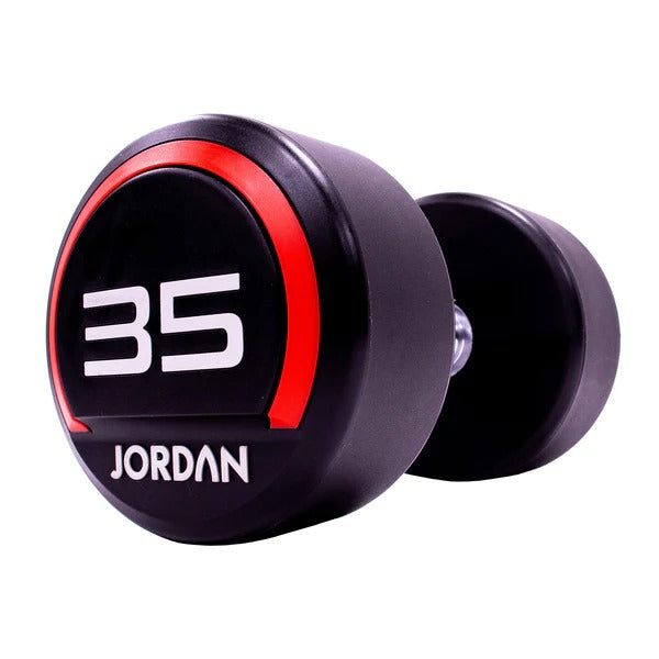JORDAN Urethane Dumbbells - Up to 75kg (Red) - GymSphere