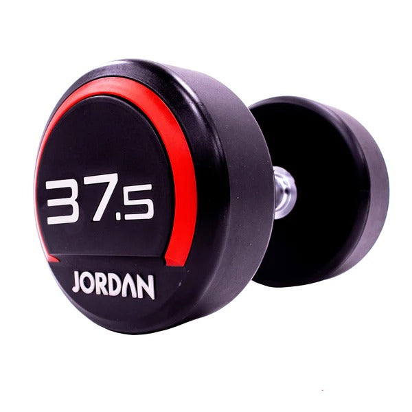 JORDAN Urethane Dumbbells - Up to 75kg (Red) - GymSphere