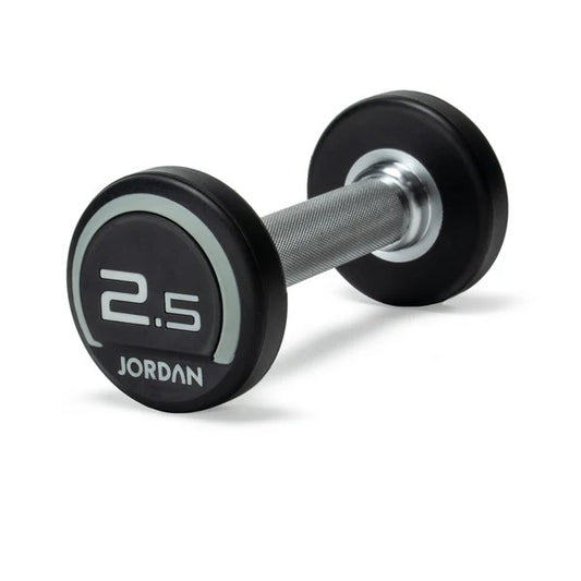 JORDAN Urethane Dumbbells - Up to 75kg (Grey) - GymSphere