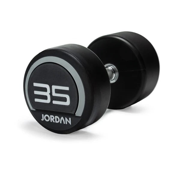 JORDAN Urethane Dumbbells - Up to 75kg (Grey) - GymSphere