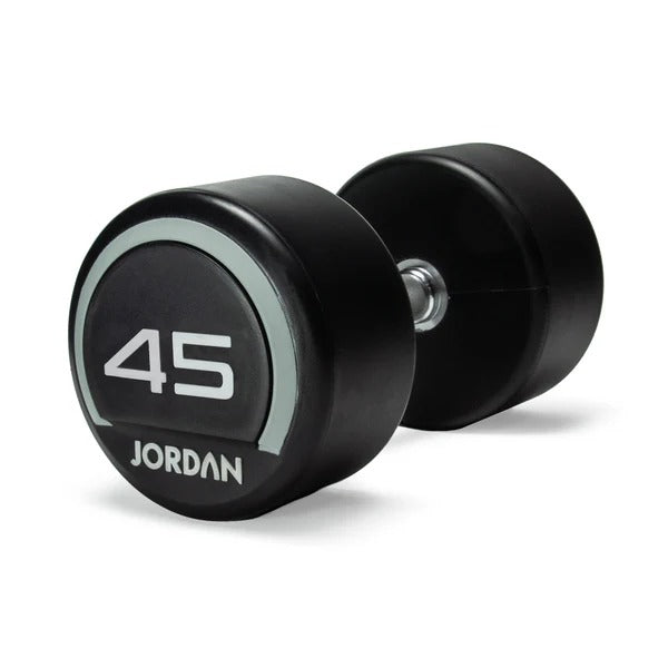 JORDAN Urethane Dumbbells - Up to 75kg (Grey) - GymSphere
