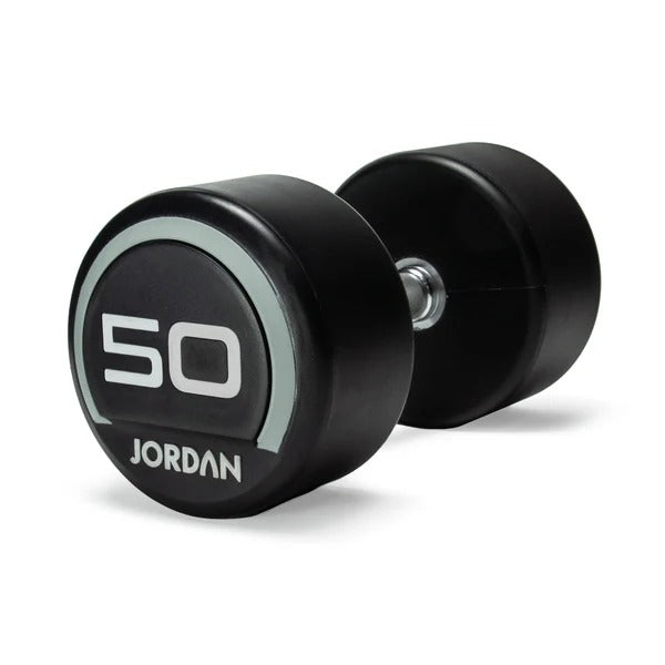 JORDAN Urethane Dumbbells - Up to 75kg (Grey) - GymSphere