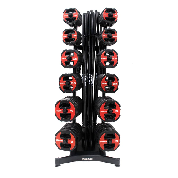 JORDAN® Studio Barbell Racks (Holds 12 Sets/30 Sets) - GymSphere