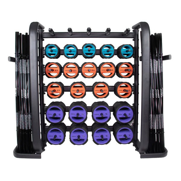 JORDAN® Ignite Pump X ™ Urethane Studio Barbell Sets & Plates - GymSphere