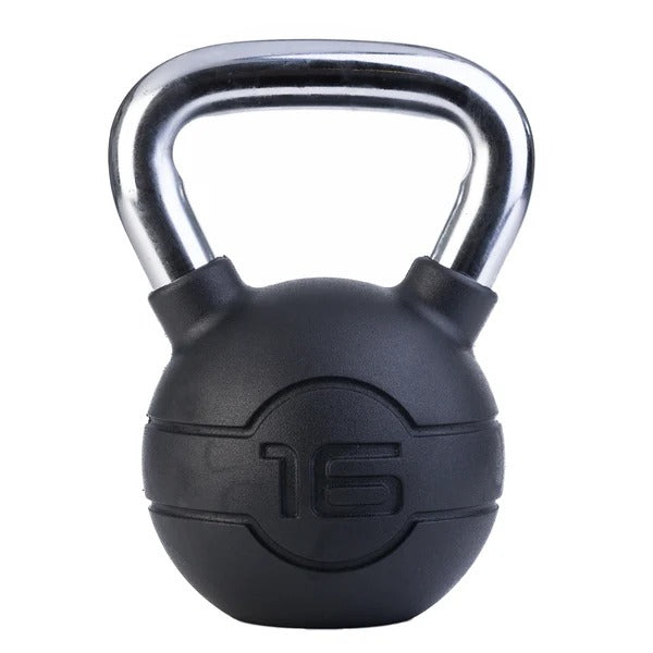 JORDAN Chrome/Rubber Kettlebells - GymSphere