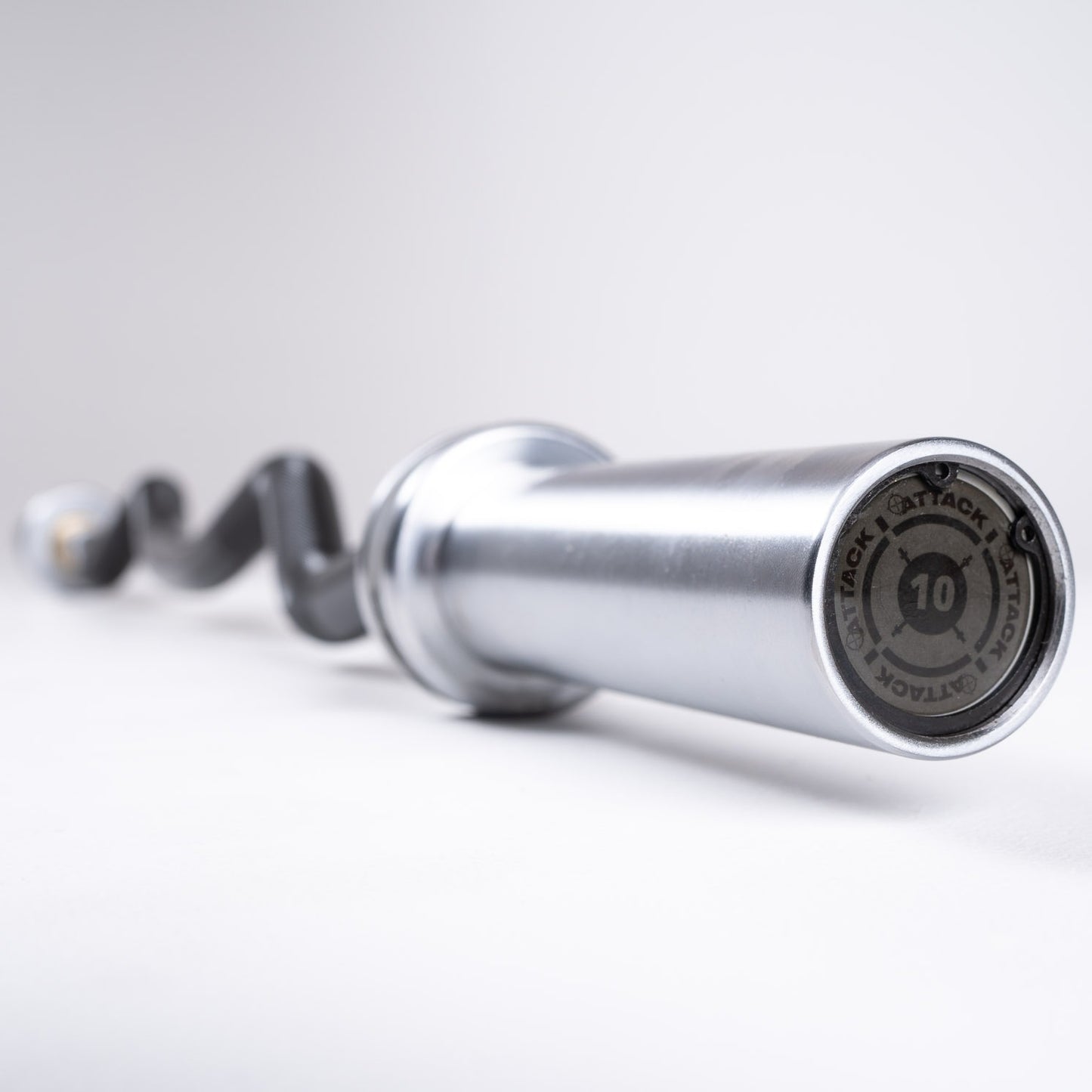 Attack Fitness Olympic EZ Curl Bar – Ceramic Coated Black - GymSphere