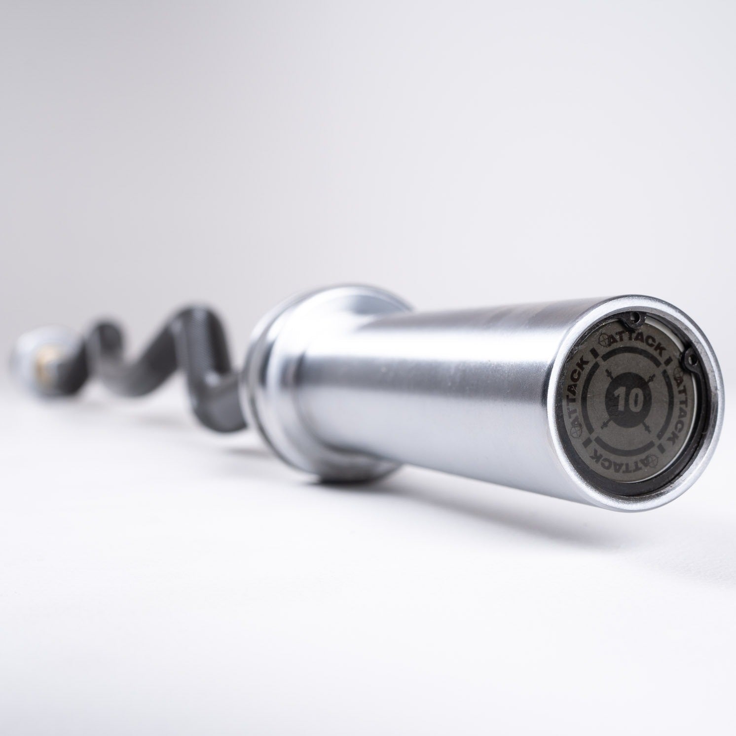 Attack Fitness Olympic EZ Curl Bar – Ceramic Coated Black - GymSphere