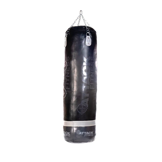 Attack Fitness Straight 5ft Heavy Duty Leather Punch Bag - GymSphere